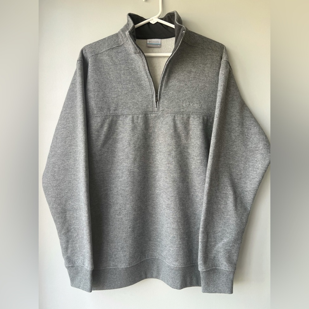 Columbia Hart Mountain II 1/2-Zip Fleece Jacket - Men's Medium Gray - Picture 3 of 10